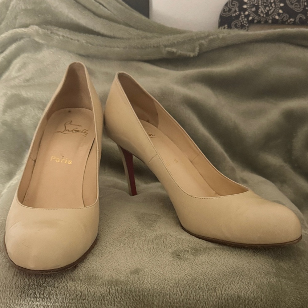 Christian Louboutin Classic Beige Heels